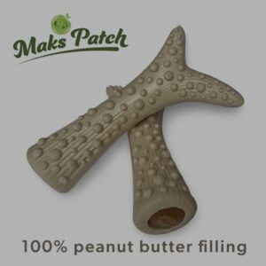 Veggie Peanut butter filled antler
