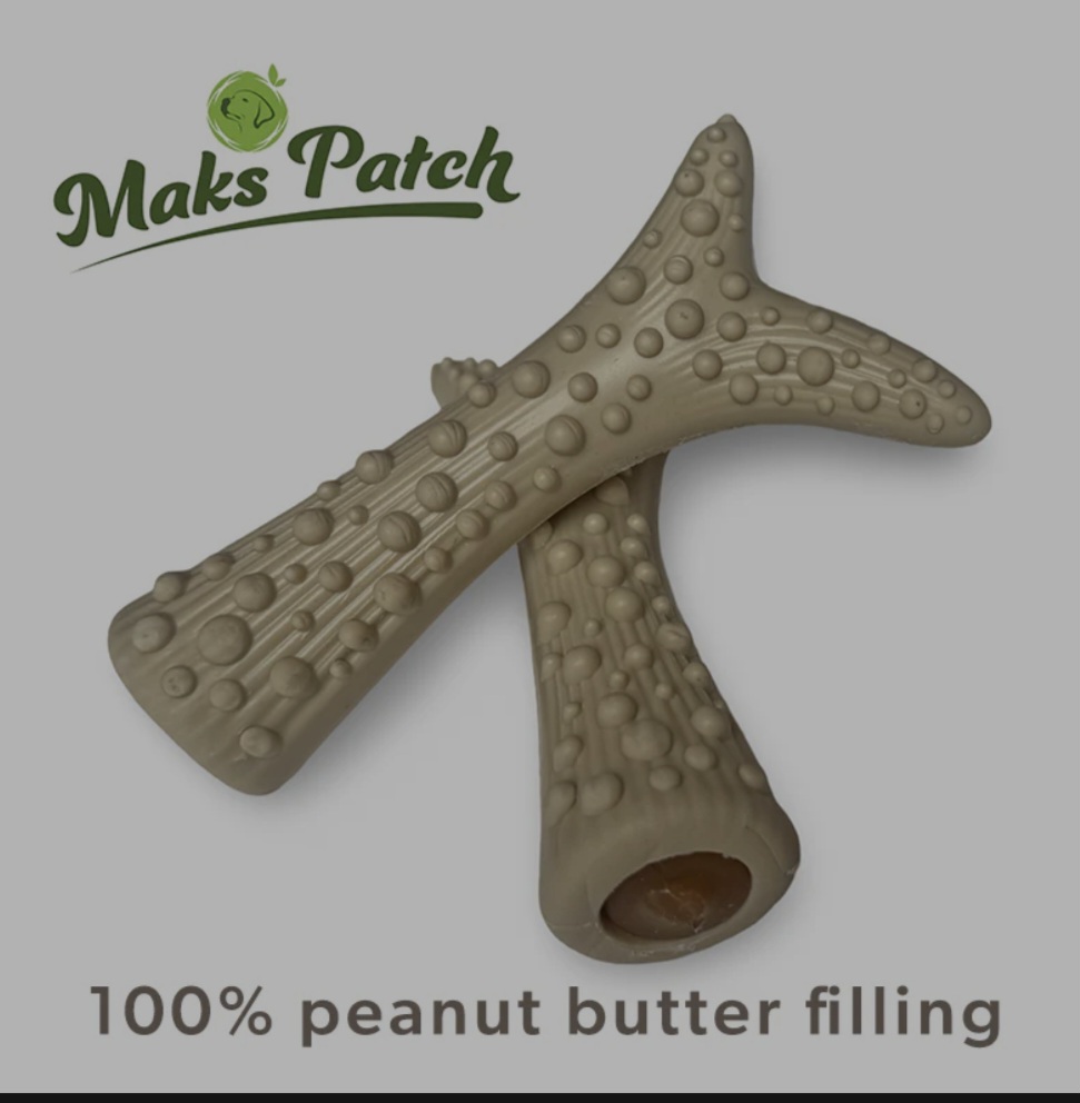 Veggie Peanut butter filled antler